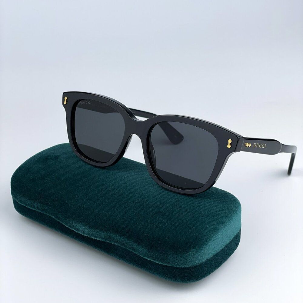 NEW Gucci GG1264S 001 Black Grey Square Men Sunglasses